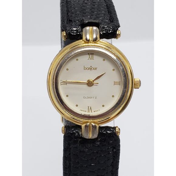 Bonjour women\'s watch. AWCL AIL, 58105/BJG004 Silver and gold bevel. main image 5
